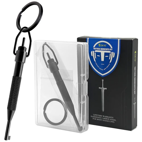 Llave giratoria redonda universal con llavero desmontable que se adapta a todos los puños de las series estándar Llave de puño duradera para profesionales de seguridad