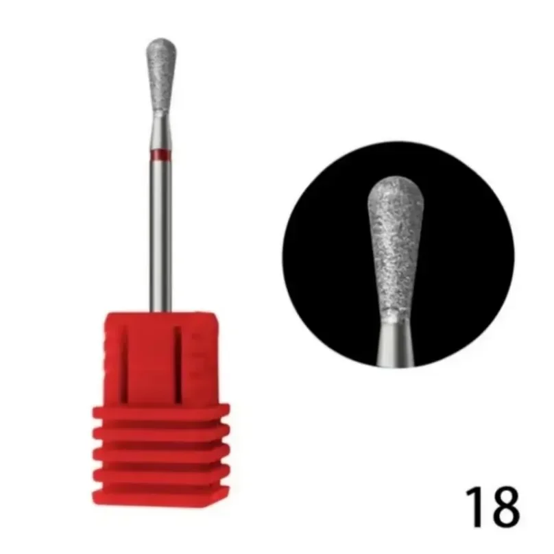 Forets à ongles diamantés, 3/32 mèches à flamme, fraise électrique pour manucure, outils de nettoyage