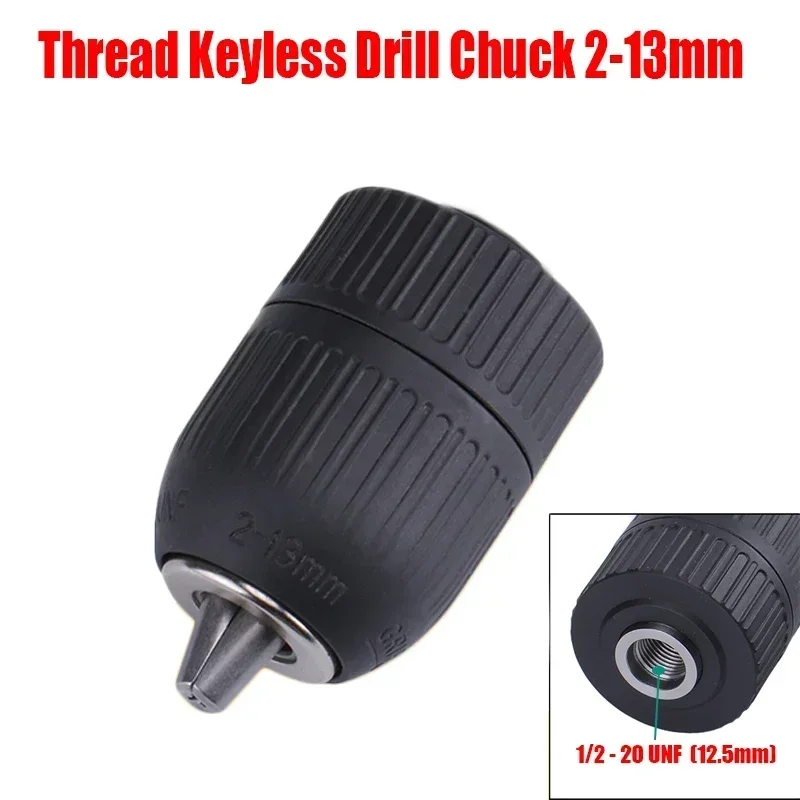 SDS Plus Chuck & Adapter Convert Hammer Drill Impact Driver Screwdriver Into Electric Drill 1/2\