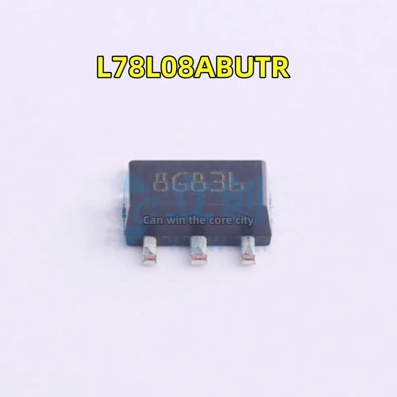 

10 pieces L78L08ABUTR Package SOT-89 screen printing 8G836 linear voltage regulator 8V 1A chip, the original import