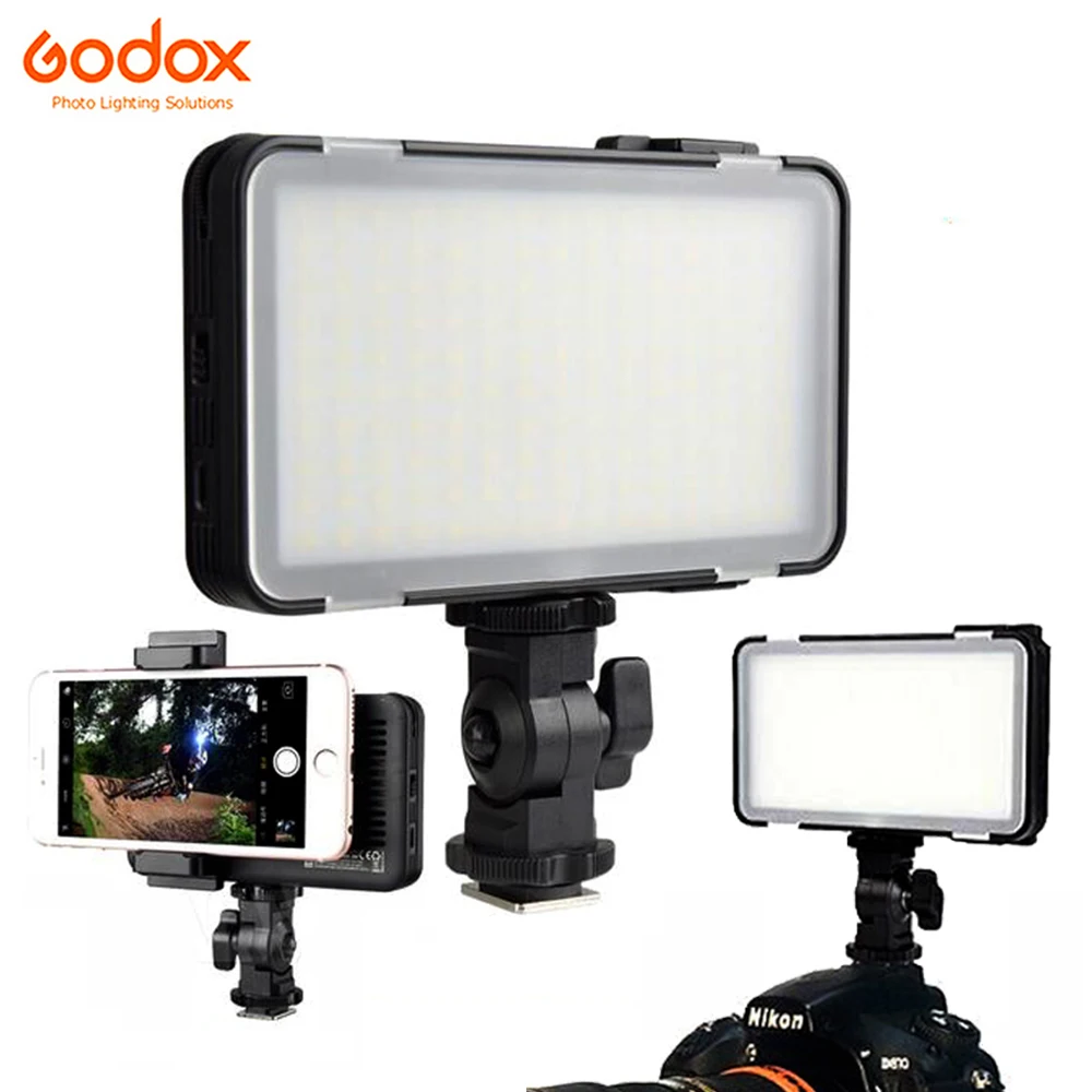 

Godox LEDM150 Mini Li-ion Battery LED Video Light 9W 5600K Selfie Fill Lighting CRI95 for Smart Mobile Phone Digital Camera