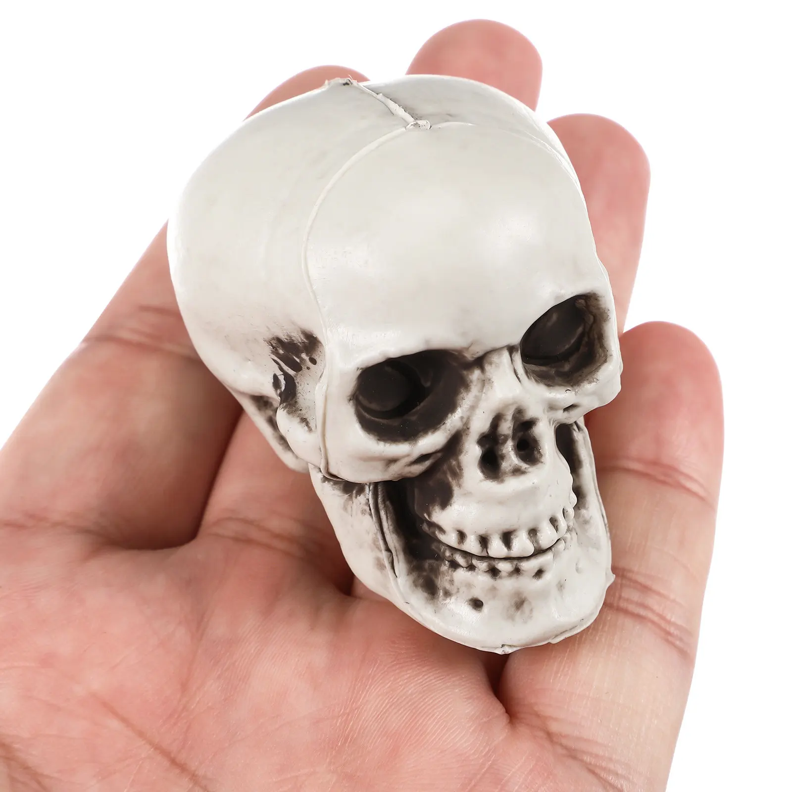 

18Pcs Skull Props Plastic Mini Halloween Skull Heads for Haunted House Horror Party Decoration Craft Supplies Mini Skulls Crafts