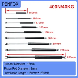 1PC 150mm-230mm 40kg/400N/90LBS Universal Strut Bars Gas Spring Support Boot Bonnet Car Caravans Doors Windows Hatches Boat Bus