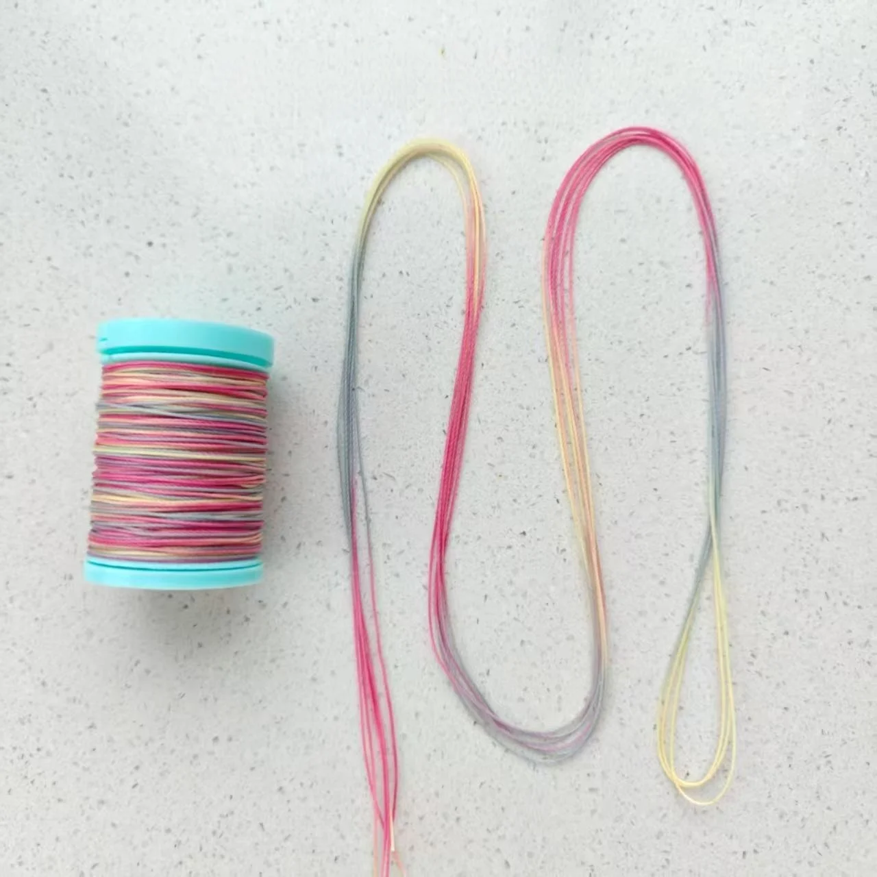 

0.4mm Polyester Wax Thread 6 Strands for Crafts DIY Hand-woven Thread for Knitting and Bracelets Dyed Filament Yarn