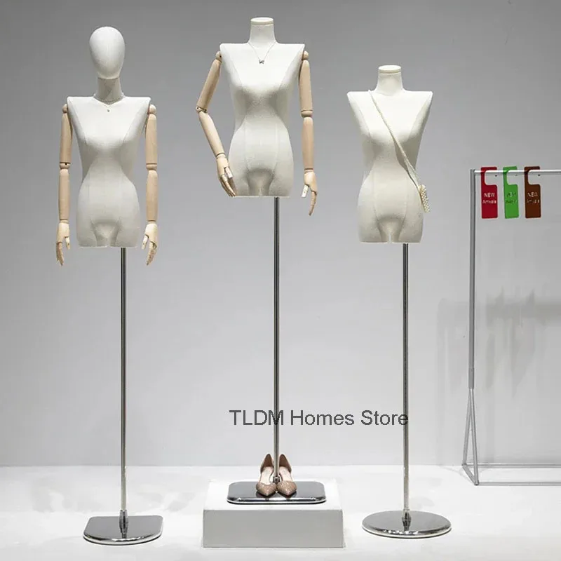 

Korean Version Female Mannequins Window Display Stand Mannequin Shelf Wedding Dress Sewing DIY Mannequin for Women's Clothing