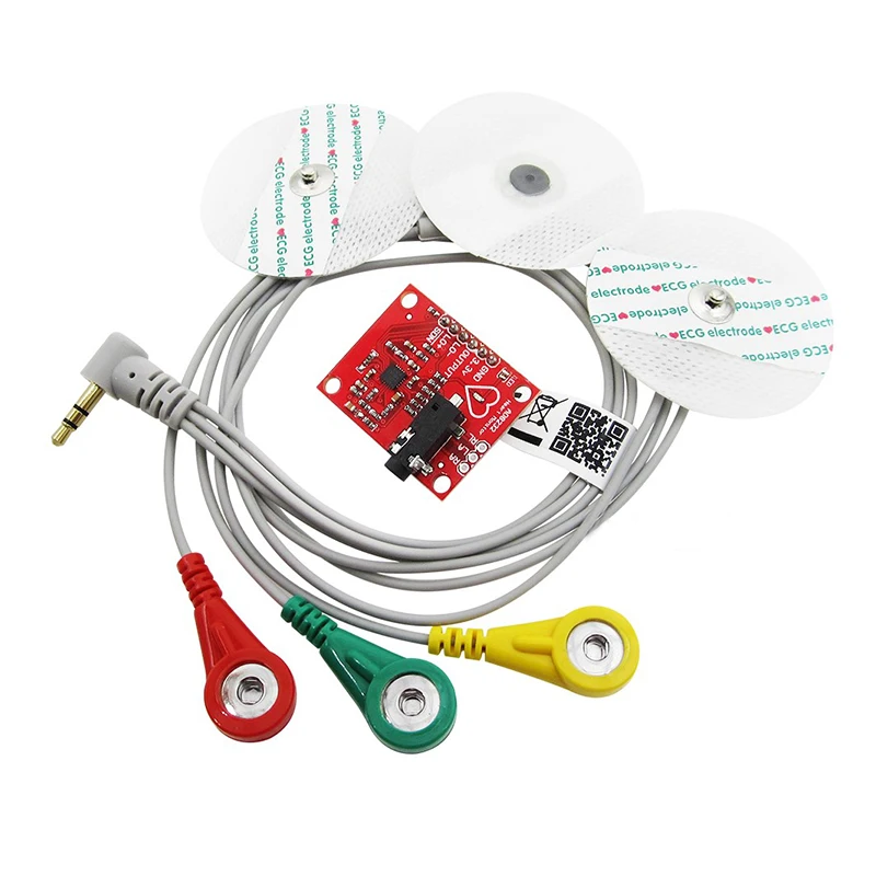 Ecg module AD8232 ecg measurement pulse heart ecg monitoring sensor module kit for Arduino