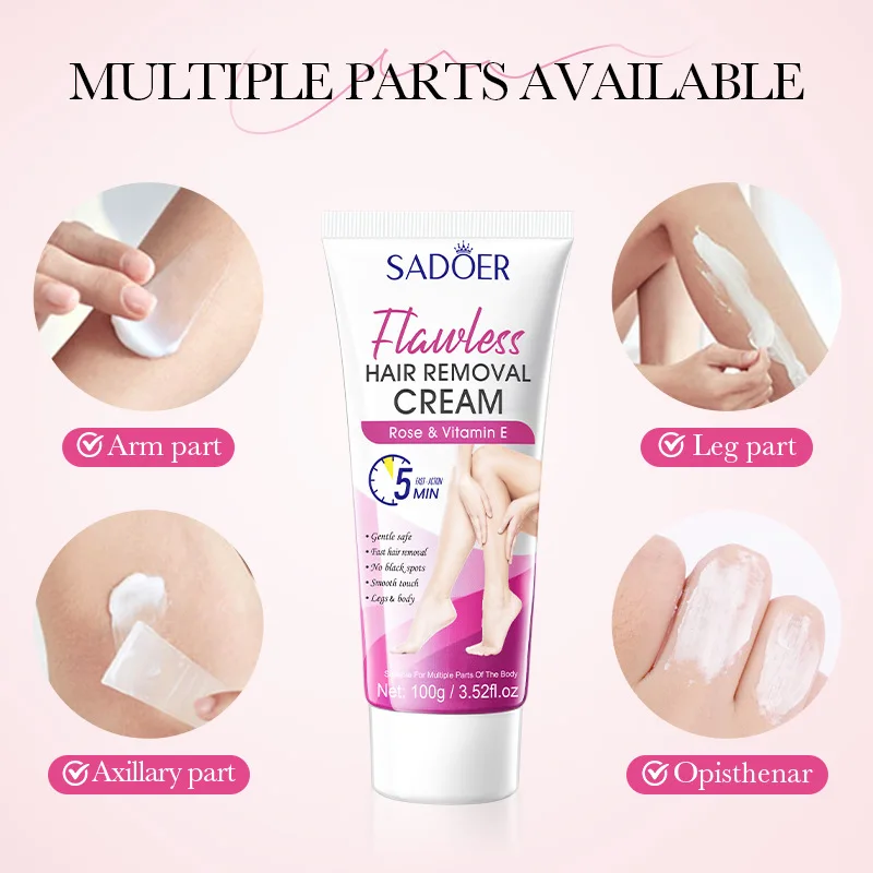 

Rose VE Smooth Hair Removal Cream Permanent Hair Removal Cream Intimate Area Health Painless Hair Removal