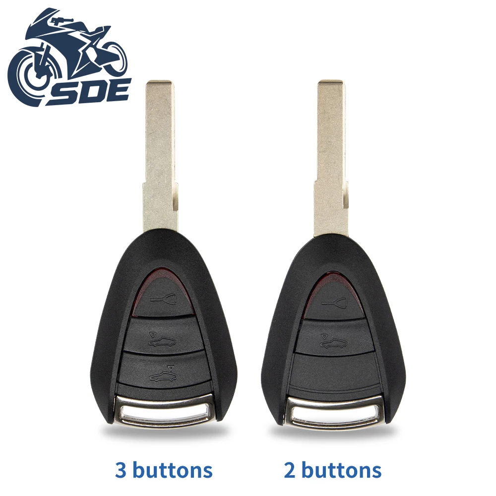 

Корпус дистанционного ключа SDE с 2/3 кнопками для Porsche Cayman Boxster GT S 2S 4S Turbo 911 987 996 997 Carrera Targa 2005-2010