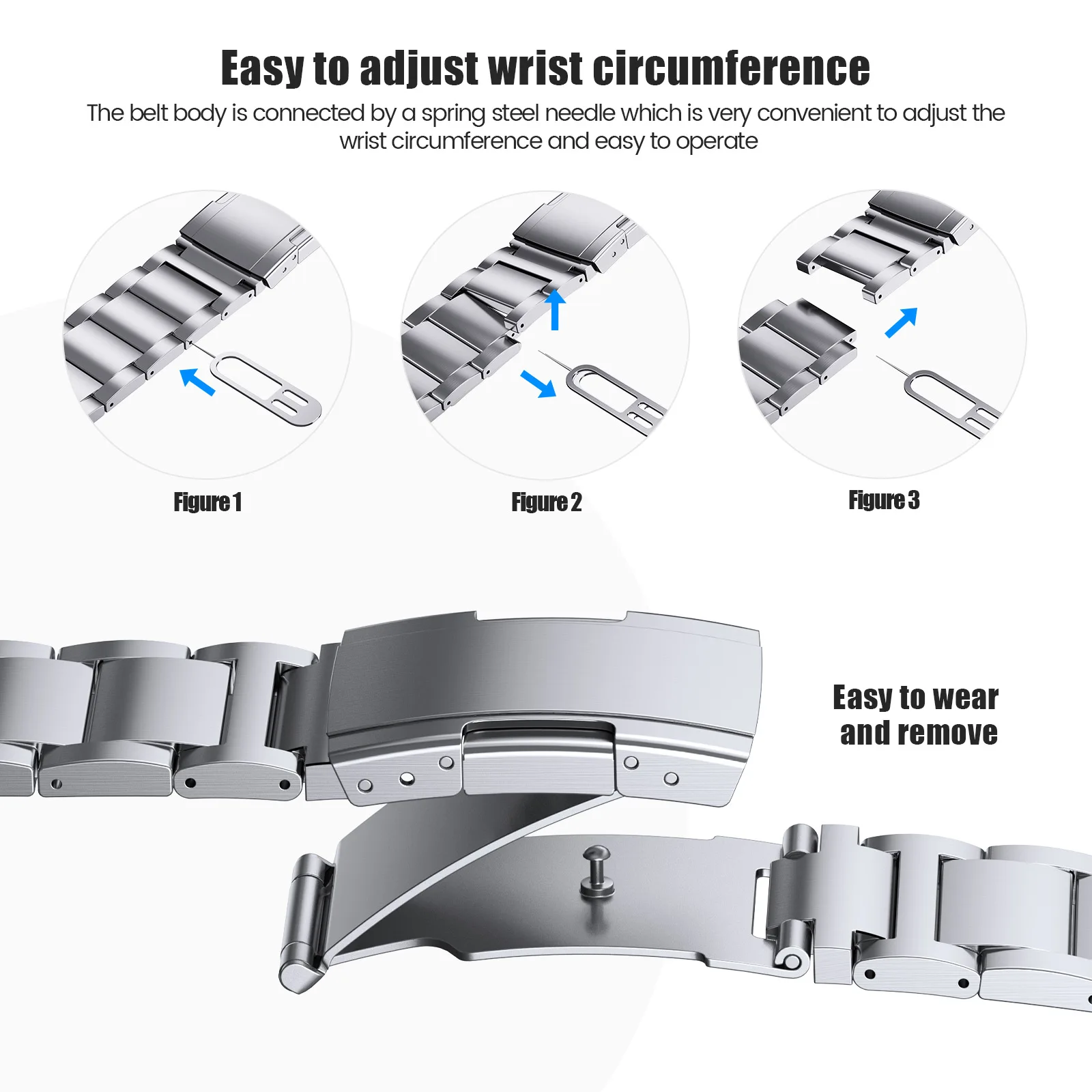 High Quality Titanium Strap for Samsung Galaxy Watch 6 Classic 43 47mm 40/44mm Band for Galaxy Watch 6 5 4 No Gaps Wristband