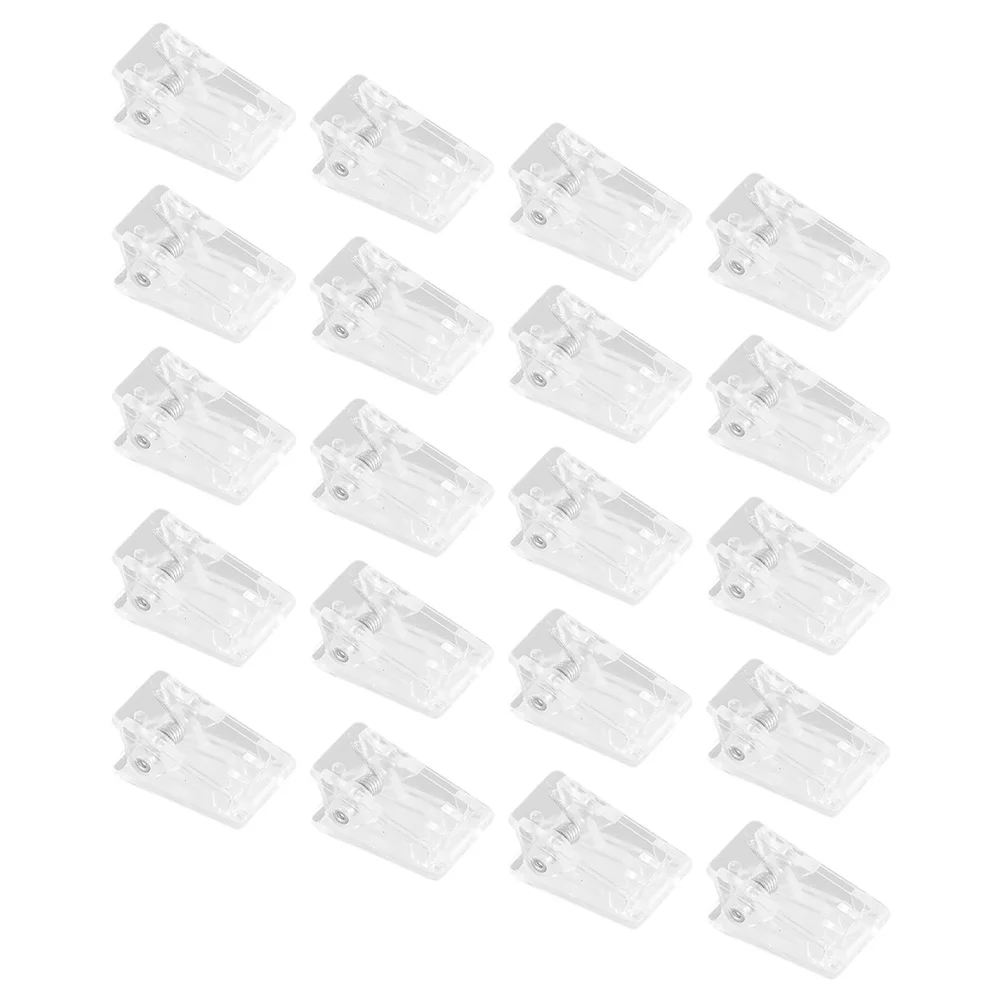 20 шт., прозрачные самоклеящиеся настенные зажимы для подвешивания, маленькие пластиковые пружинные зажимы, поделки своими руками, постеры, идентификационные значки