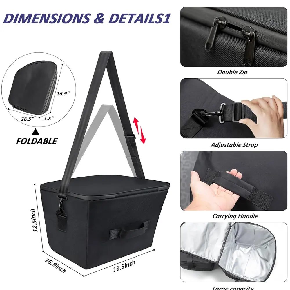 For Tesla Model Y 3 Highland Frunk Cooler Organizer Insulation Bag Front Trunk Storage Insulated Cooler Bag for Tesla Model 3