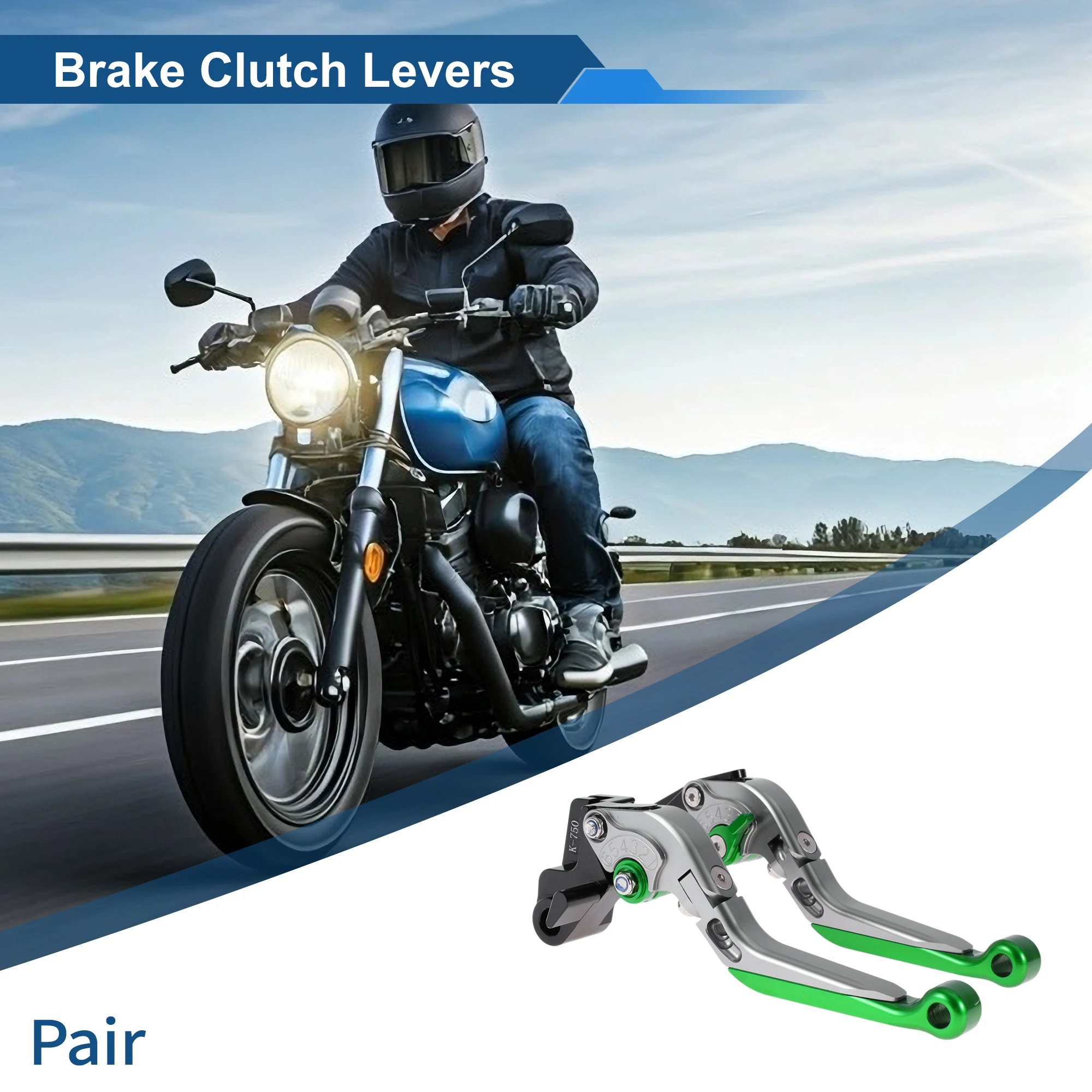 

Регулируемые короткие и длинные рычаги тормозной муфты Motoforti для Kawasaki NINJA650R Titanium Green