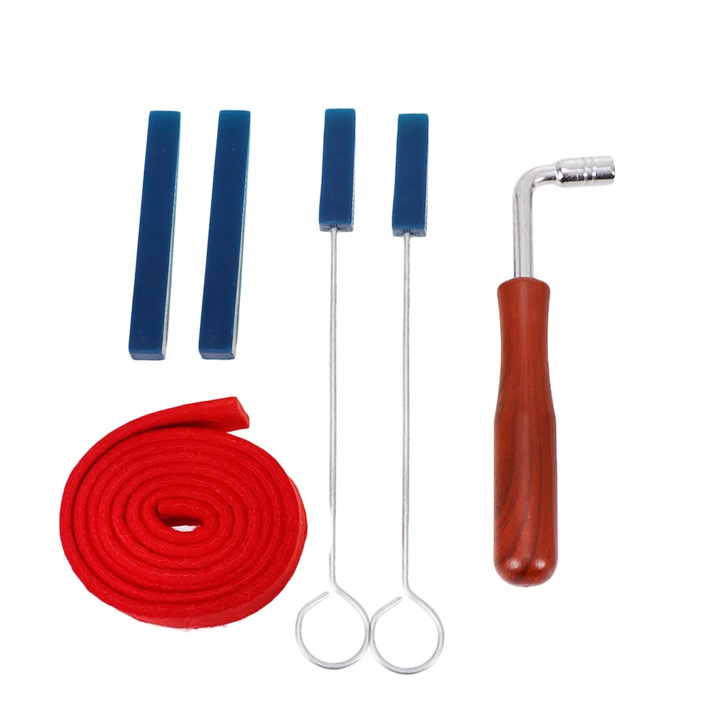 

6 Pcs Tuning Wrench Piano Mute Key Lever Tuner Tool Hammer Kit Musical Instrument