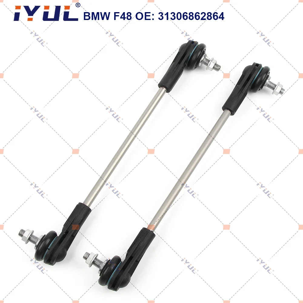 A Pair Front Axle Sway Bar End Stabilizer Link Ball Joint For BMW X1 X2 1  Series F48 F49 F44 F45 F46 F39 MINI Cooper F54 F60