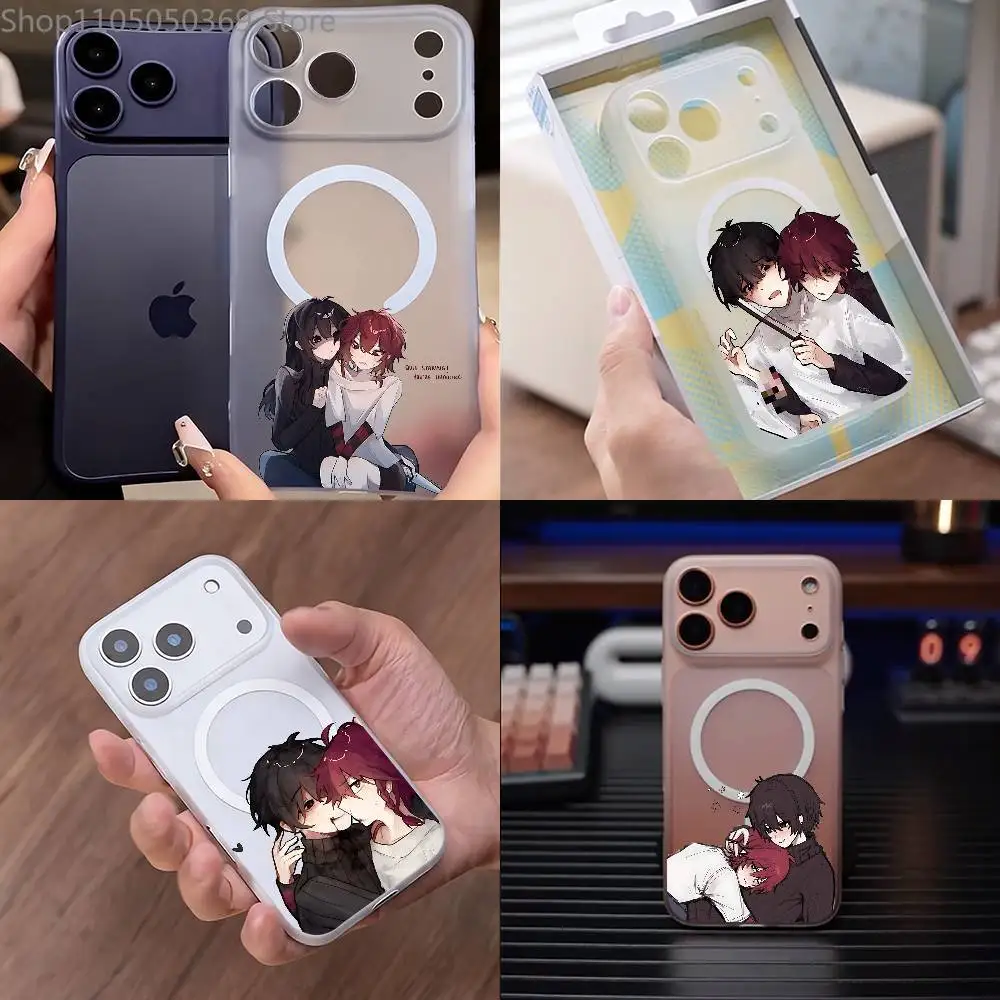 

Maeno Aki Tsugino Haru KuroAka Phone Case For iPhone 17,16,15,14,13,12,11 Pro,Max,Plus,Mini,Air,E Magnetic Magsafe Frosted Clear