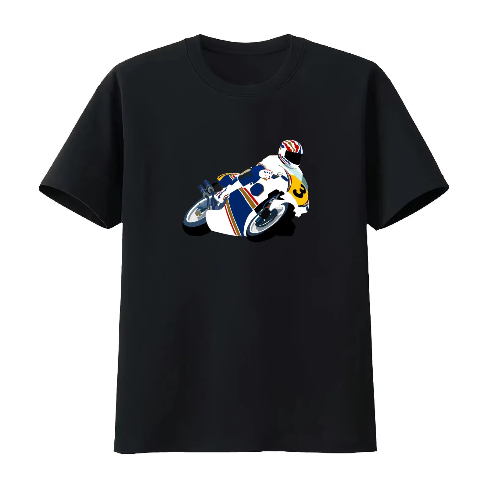 Mick T-Shirt Summer Casual Cotton Tee Oversized Streetwear Tops Vintage Graphic Print Loose Fit Short Sleeve 100% Cotton