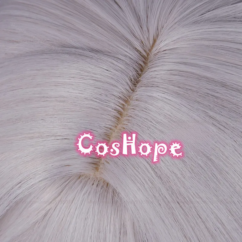 Ronova 코스프레 가발 98cm 긴 회색 핑크 가발 코스프레 애니메이션 내열성 합성 가발 할로윈 카니발 파티 의상