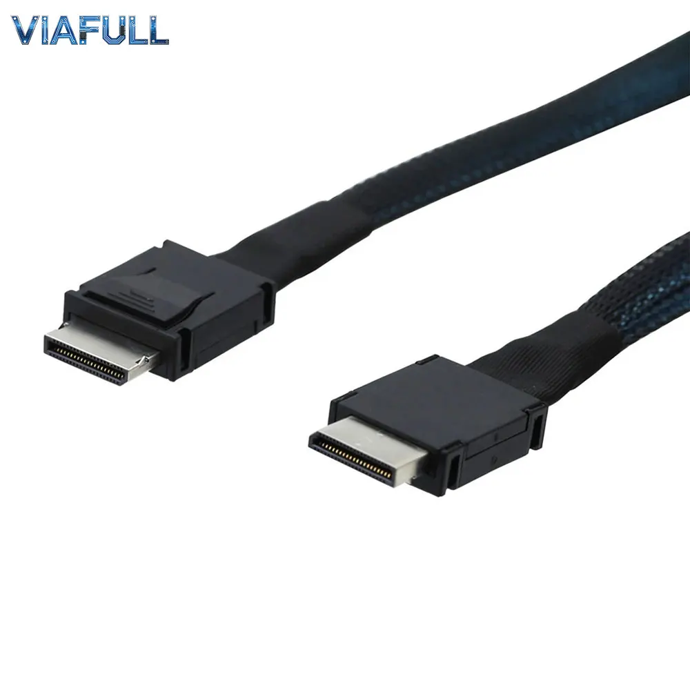 OCuLink Mini SAS HD Cable, SFF-8611 4i to Same, 0.4m 0.5m 1m, for PCIe NVMe SSD external/internal connection
