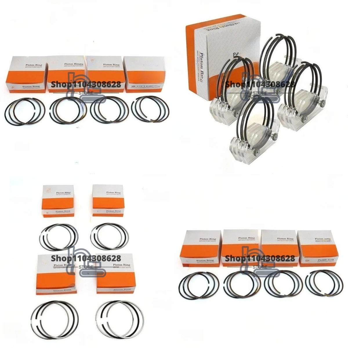 

129005-22950 4TNV88 4TNE88 Поршневые кольца 4-цилиндровые 88 мм (88*2+2+4 мм) для комплекта для капитального ремонта двигателя, запчасти для двигателя