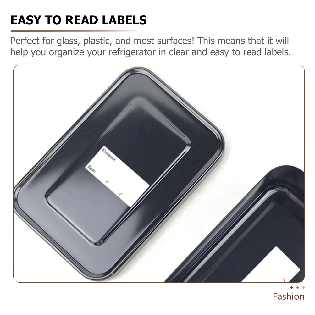 

40 Sheets Food Label Stickers Non-Fade Adhesive Bottle Stickers for Milk Storage Glass Plastic Containers Kitchen