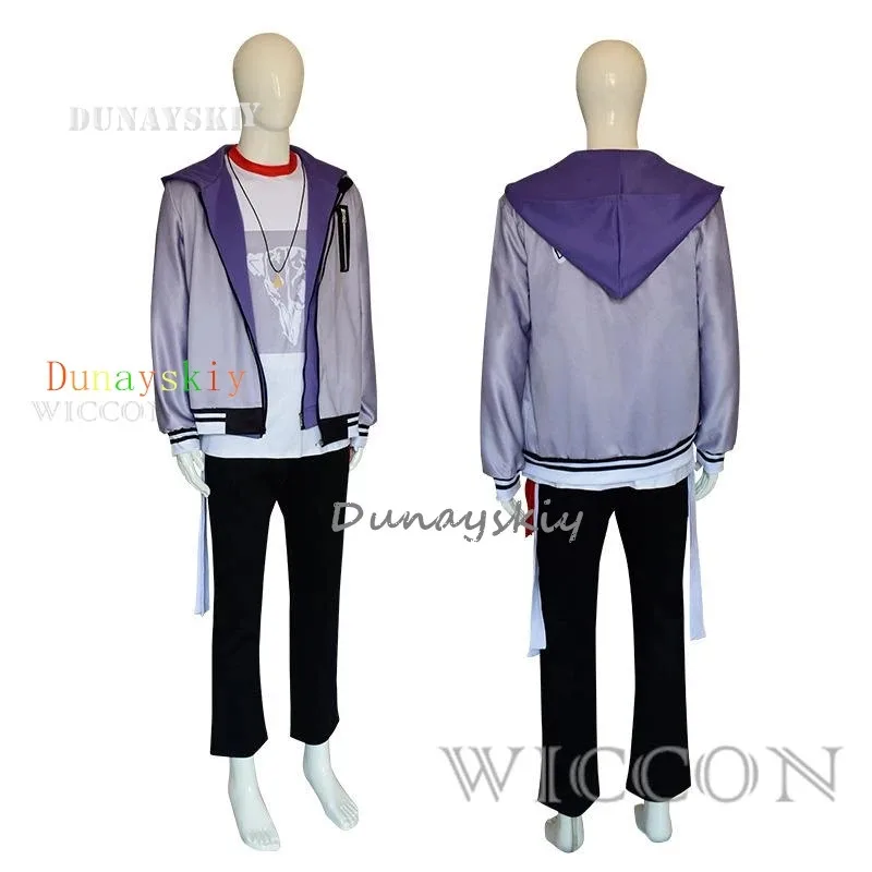 Projeto sekai colorido palco vívido bad squad bad cães aoyagi toya cosplay shinonome akito cosplay peruca traje