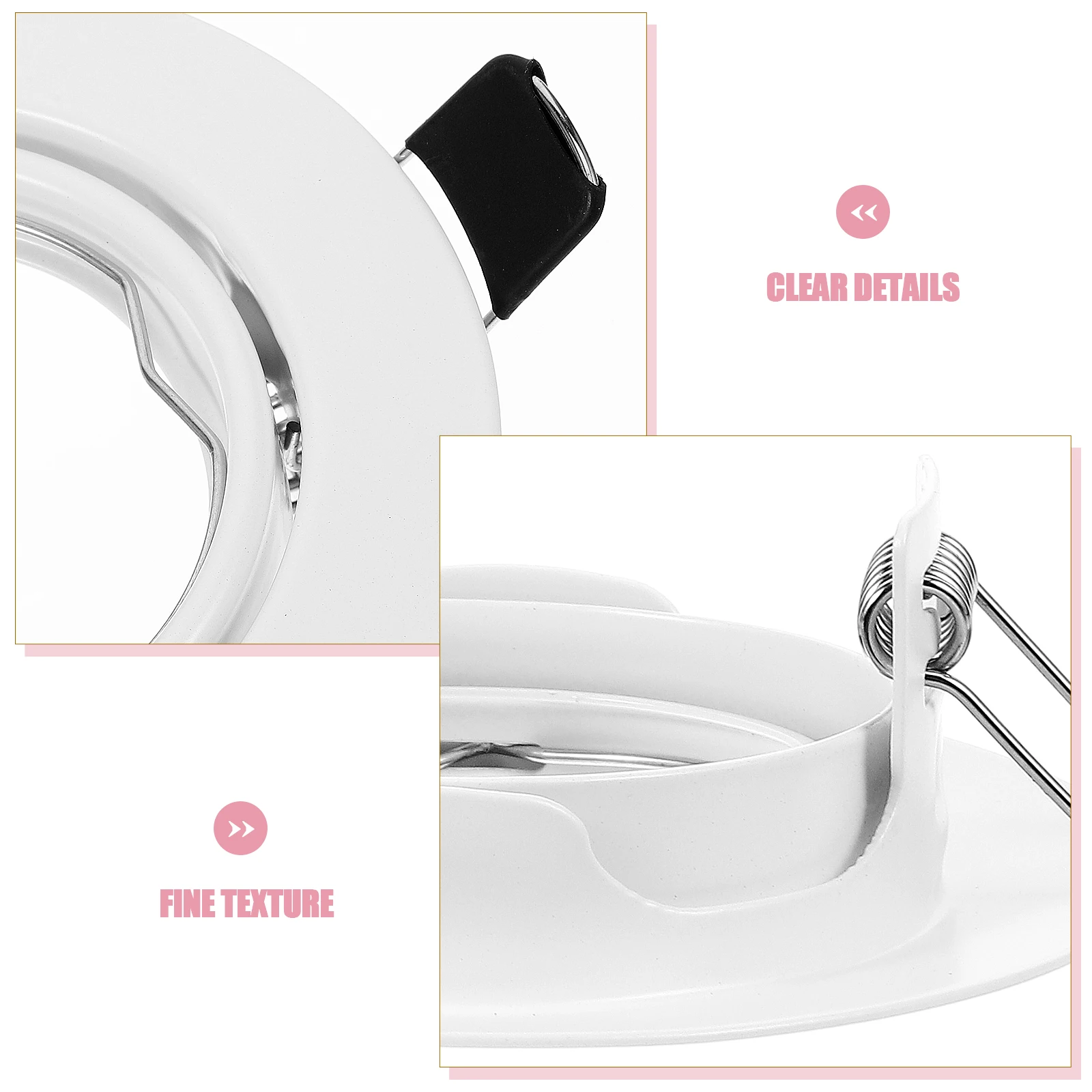 

Spotlight Trim Metal Recessed Light Cover For Ceiling Kitchen Bedroom Hallway Shop Window Lighting Mounting Frame Tool