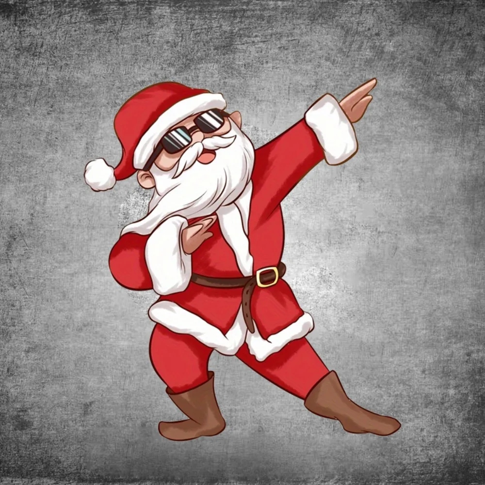 1PC Merry Christmas Santa Claus Car Stickers Waterproof Funny Cute Stickers for Auto Windows Body Trunk Vinyl Decor Vinyl Decals