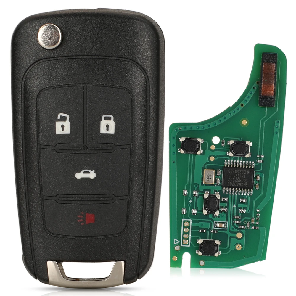 jingyuqin 2/3/4/5 Buttons Car Remote Key DIY for OPEL/VAUXHALL Astra J Corsa E Insignia Zafira C 2009-2016 315 / 433MHz PCF7937E image 3