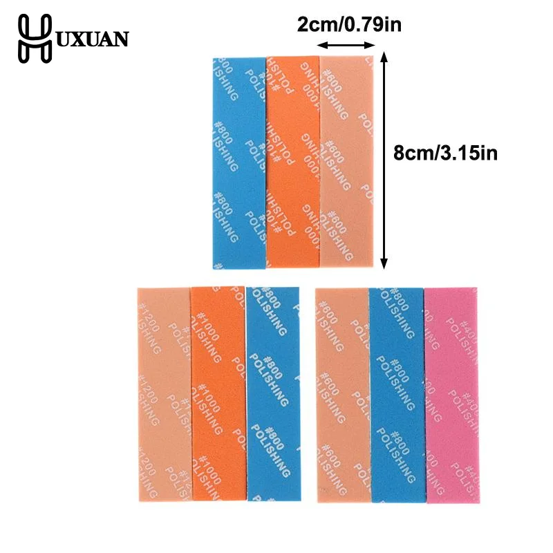 DIY Modeling Sanding Sticks 400 to 2000 Mesh Semi Rigid for Plastic Model Polishing Professional Finishing Tools