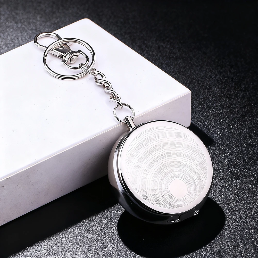 Foldable Round Metal Ashtray Keychain Compact Pocket Ash Tray for Cigarette Lovers and On the Go Use Supply Wholesale