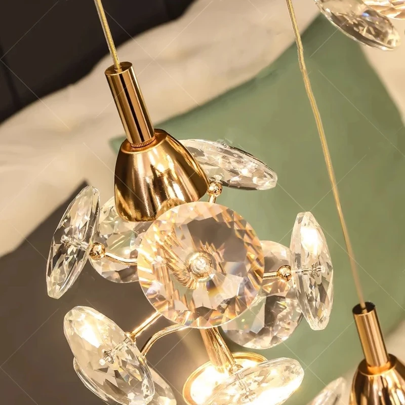 Modern Home Decoration, Luxury Crystal Chandelier, Stair Chandelier, Living Room Chandelier, Indoor Lighting