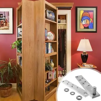 2件/套門軸鉸鏈,重型鉸鏈,適用於最大承重300磅的木門,隱藏門,360度旋轉,書櫃秘密門 8 最佳銷售 重型鉸鏈 - №8