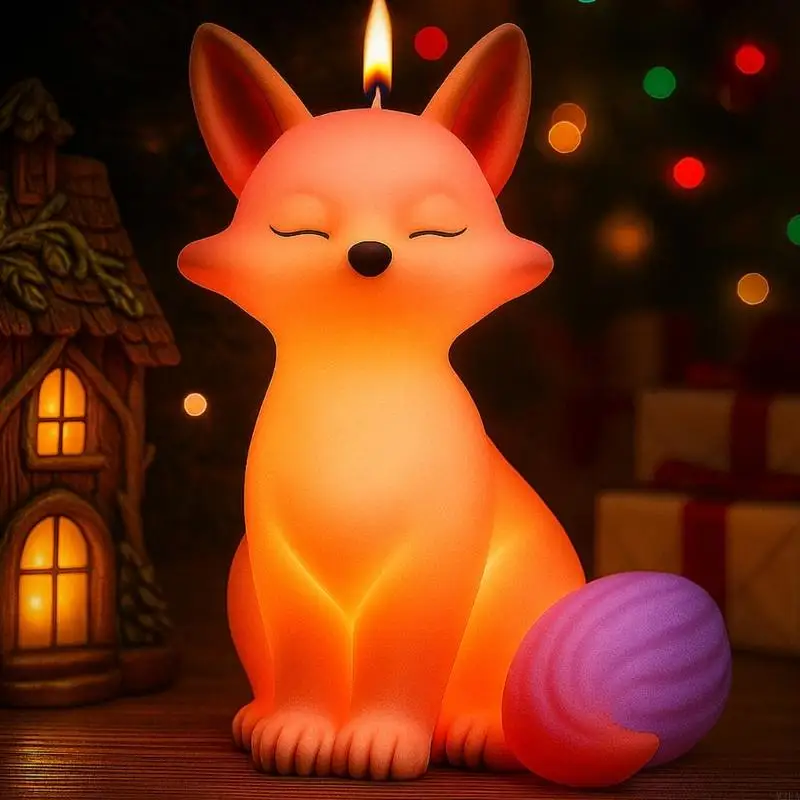 2026 New Reusable Silicone Mold Foxes Crafting Moulds Figurine Molds for Ornament