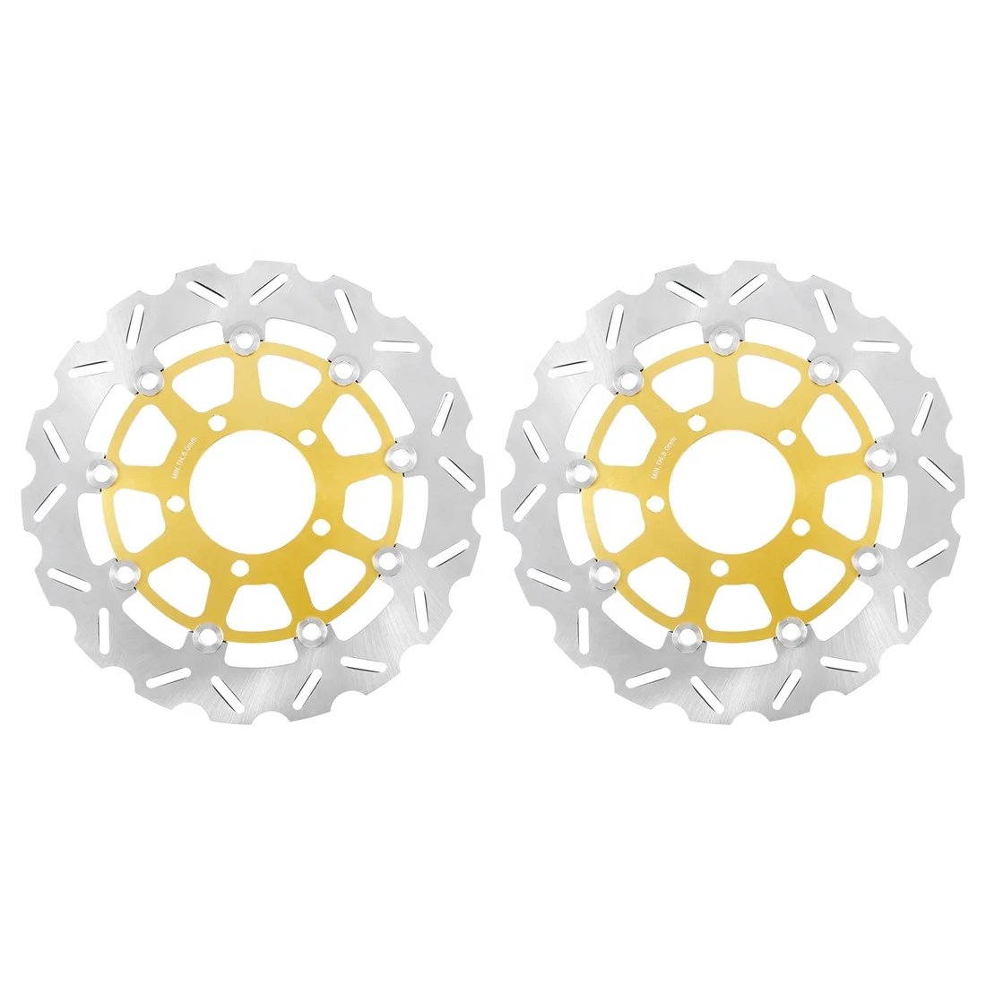 

STLFMotorcycle Front Brake Rotors Discs for KAWASAKIssZX-6RR ZX600 ZX-6R ZX636 ZX600 ZX10R Z750 Z1000 Z1000SX ER-6F KLE650 Versy