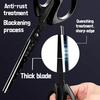 Black Blade Scissors, Sharp Multi-Color Household & Office Small Scissors, Paper Cutting Stationery for Handmade Crafts DIY 2