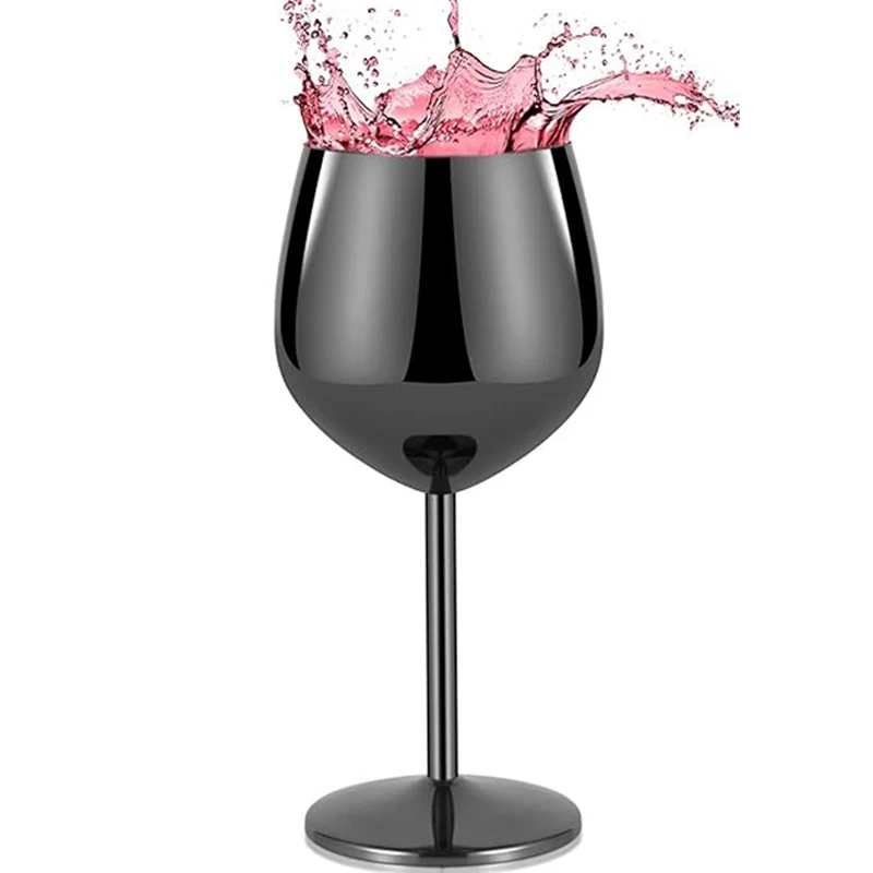 

Stainless Steel Glass Cocktail Creative Metal Wine Glass Bar Restaurant Champagne Glass Red Wine Glass Drinkware Barware Cup