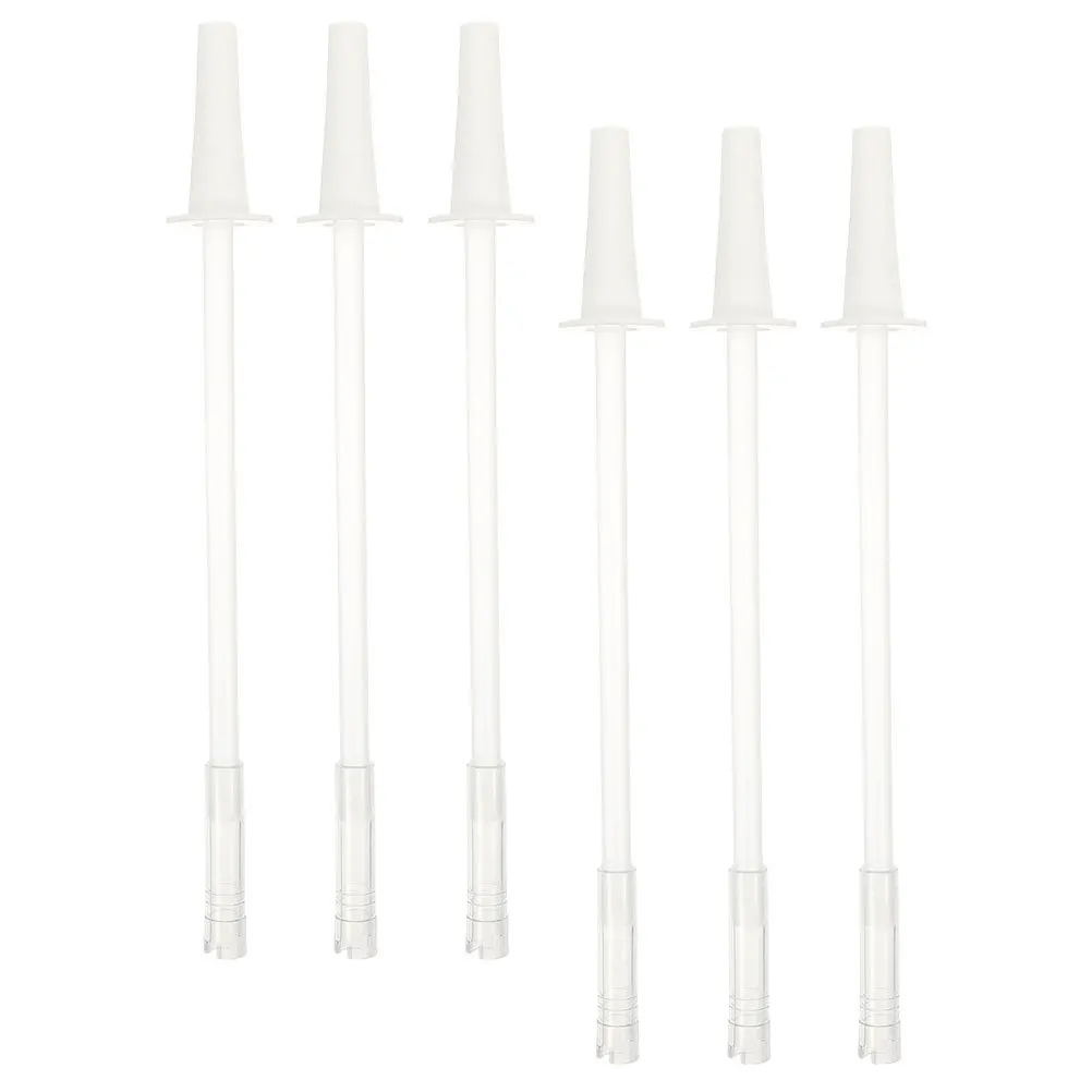 

6Sets Water Cup Straw Replaceable Washable Silicone Straw Detachable Design for Sports Water Bottle Accessory Bottle Supply