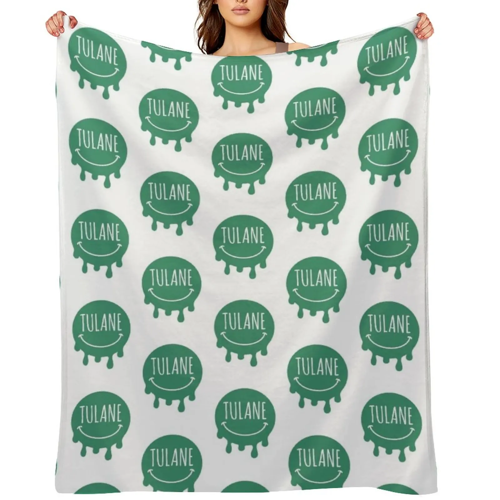 

tulane Throw Blanket Sleeping Bag Flannel Fabric Decorative Beds Luxury Throw Blankets
