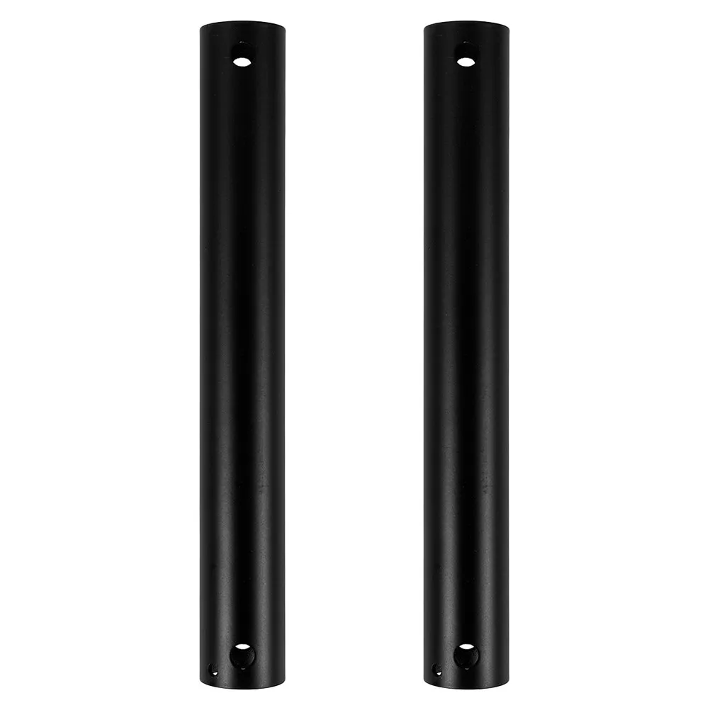 2Pcs Ceiling Fan Downrod Extension Rod Metal Iron Fan Rod Extension for High Or Angled Ceilings Stable Secure Fit Sleek Modern