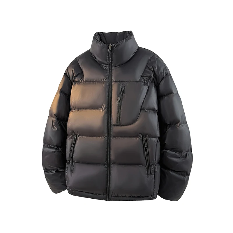 

Ветрозащитная парка на утином пуху, мужская зимняя уличная новая парная утолщенная дышащая теплая куртка-пуховик на молнии с карманами