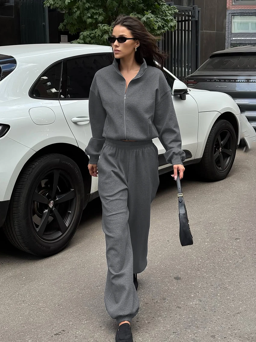 

Marthaqiqi трикотажная женская одежда для сна, комплект из 2 предметов, ночная рубашка с длинными рукавами, пижамные штаны с отложным воротником, зимняя женская одежда для сна, костюм