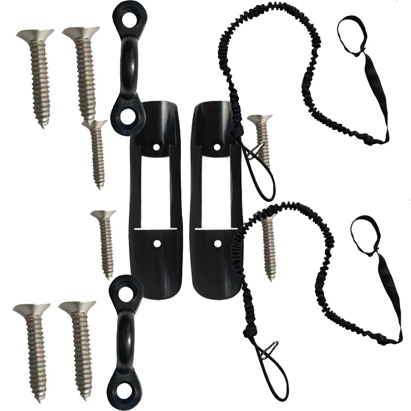 

Outdoor Products Kayak Accessories Paddle Clip Core Elastic Webbing, Missed Rope Anti-lost Combination Package