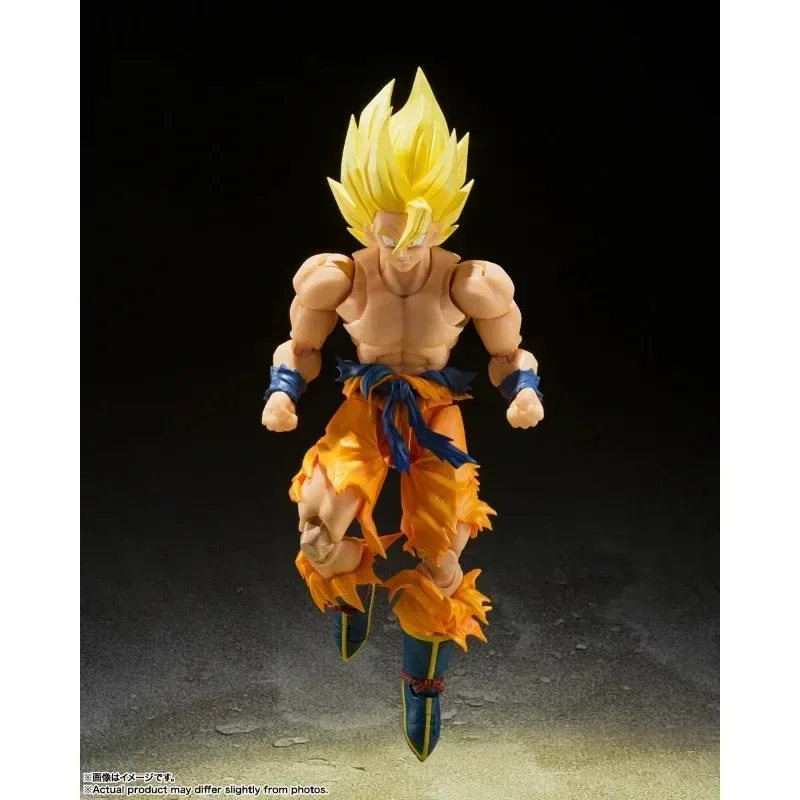 Bandai-Autêntica Figura de Ação Dragon Ball Z, S.H.Figuarts, SHF Awakening Legendary Super Saiyan Goku 3.0, Anime Toy Gift, Em estoque