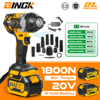 Brushless 1800N.M Torque Electric Impact Wrench 1/2 inch Cordless Socket Wrench Spanner Power Tool For Makita 18V Battery
