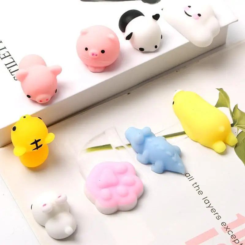 New 10/20Pcs Pinch Cute Pet Squeeze Anima Toys For Antistress Ball Squeeze Party Favors Stress Relief Toys For Adult Birthday