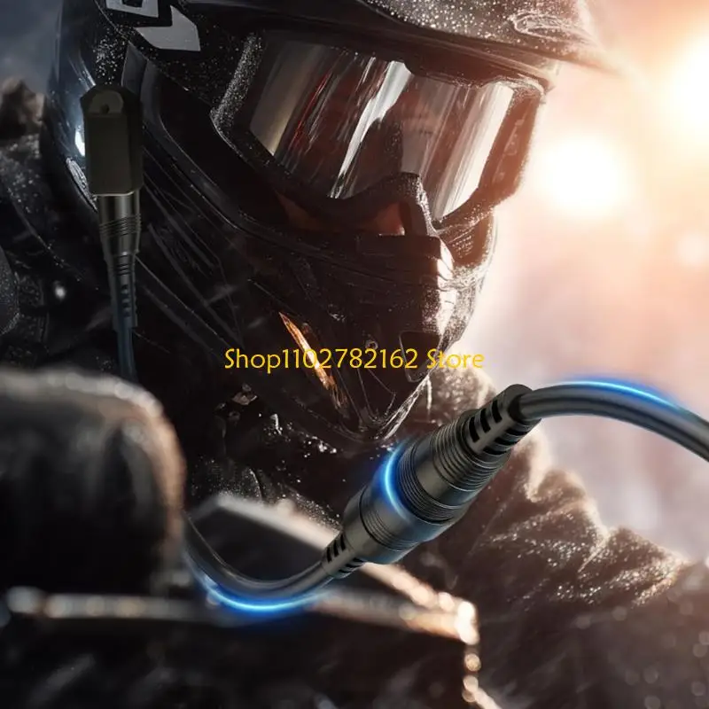 

547B RCAs Plug Heated Cable For Motorcycle Helmets Provides Instantly Warmth In Winter
