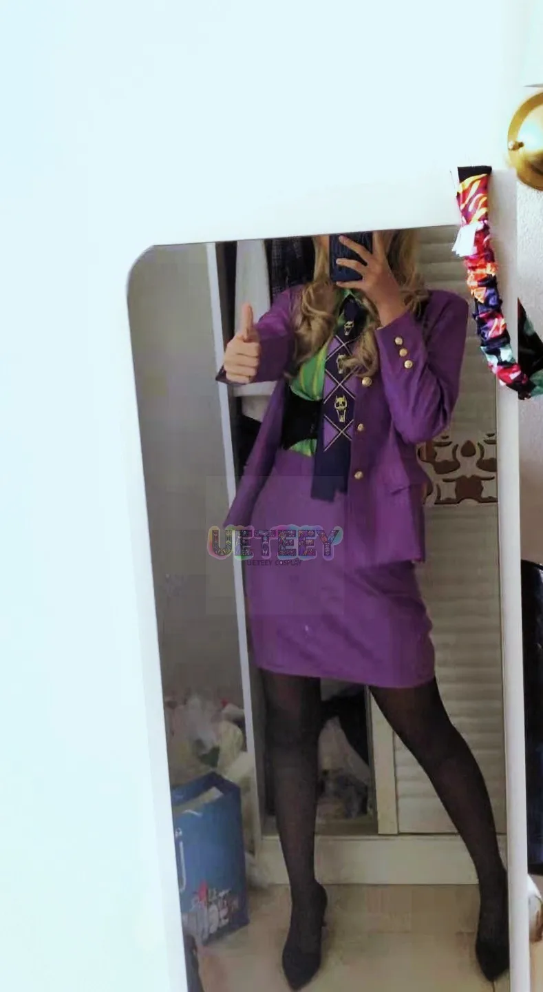 UETEEY 키라 요시카게 보라색 스타일 여성 버전 할로윈 코스프레 의상