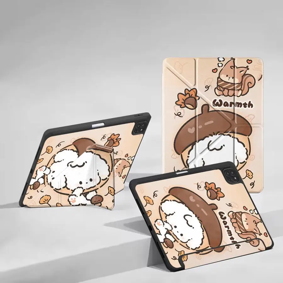 Holder Cover Tablet Case For iPad Pro 11th 10th 9th 8th 7th 12.9inch Pro 2025 Mini 6 7 Air 4 5 M3 M2 1 2 M4 11inch The Cat And