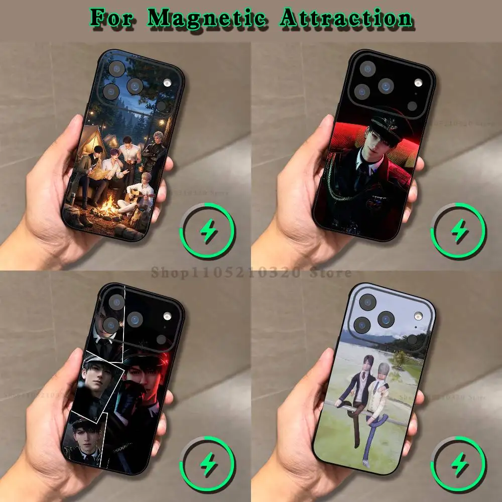Love and Deepspace Caleb Phone Case For iPhone 17,16,15,14,13,12,11,Pro,Max,Plus,Mini,SE4,E Magnetic Magsafe Wireless Charging
