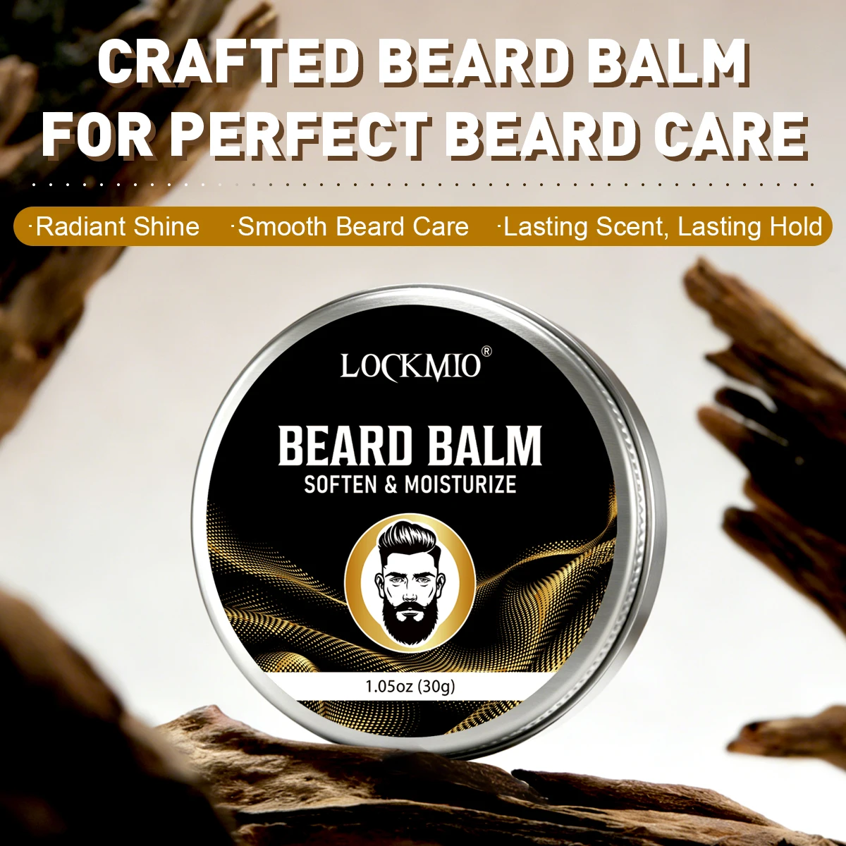 Beard Smoothing Strengthening Oil,Nourishing Conditioner,Mustache Moisturizing Softening Styling Balm,Facial Hair Shaping Butter